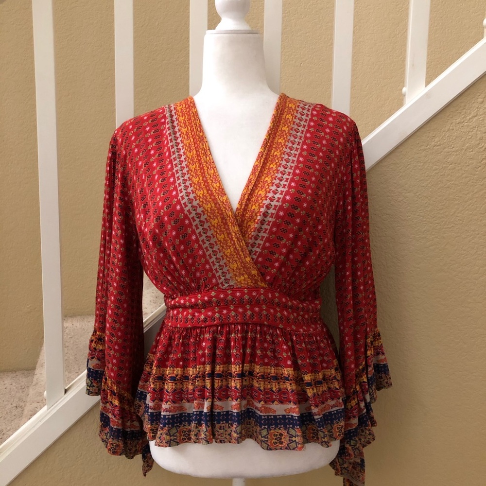 Angie boho long sleeve top 100%Rayon